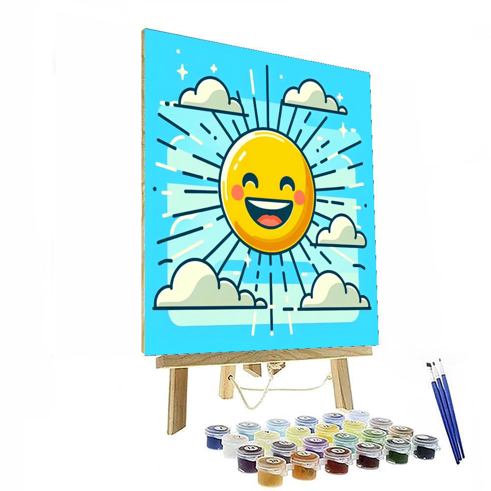 Sunny Smiley Face Paint By Numbers Kits