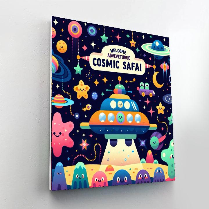 Stardust Safari Paint By Numbers Art