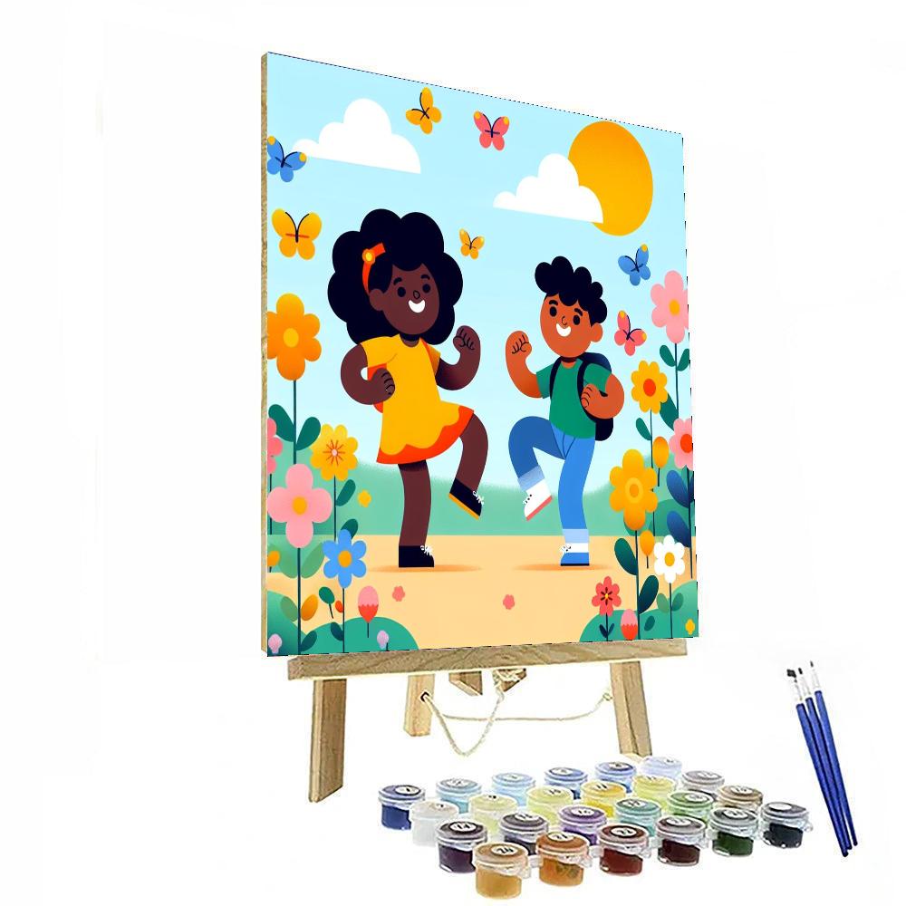 Happy Flower Festival DIY Paint By Numbers