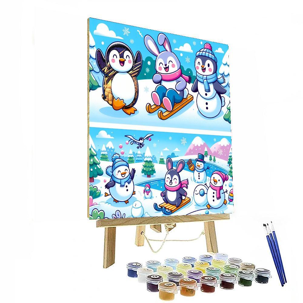 Magical Winter Adventures Paint By Color
