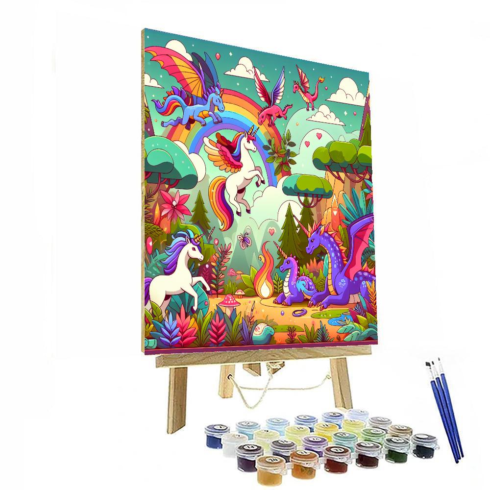 Mystical Creature Habitat Number Painting