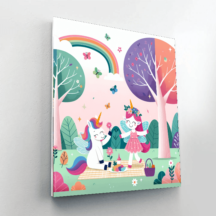 Fantasy Forest Picnic DIY Paint By Numbers