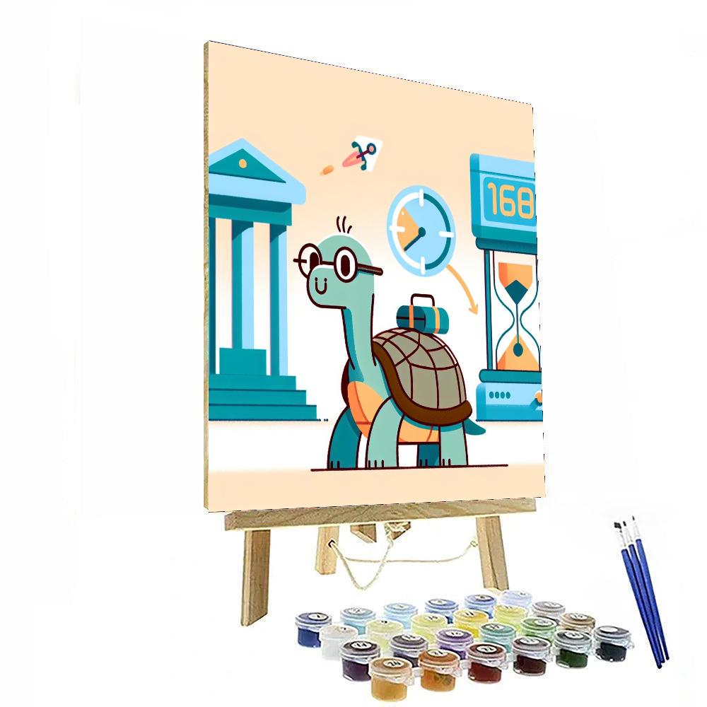 Time-traveling Tortoise Number Painting