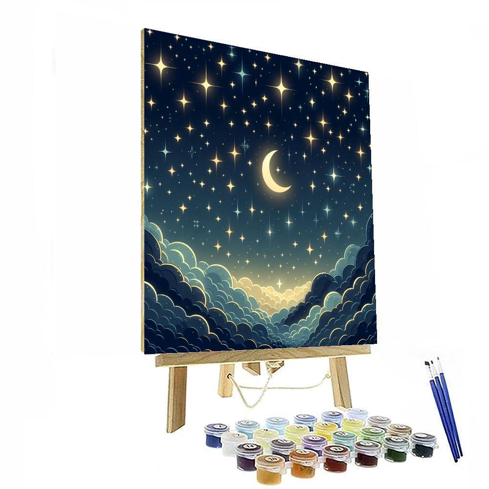 Shimmering Stars Numbered Painting Kits
