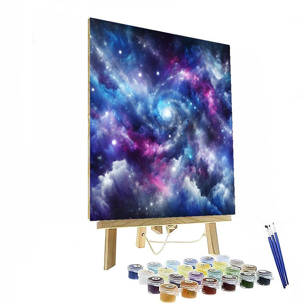 Cosmic Dreamscape Mural Painting Number Kit
