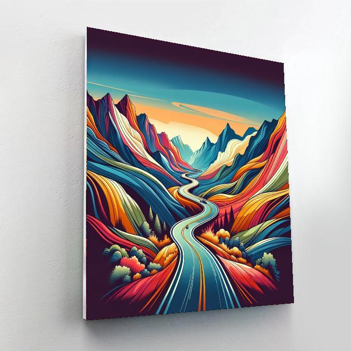 Adventurous Road Trip Painting Number Kit