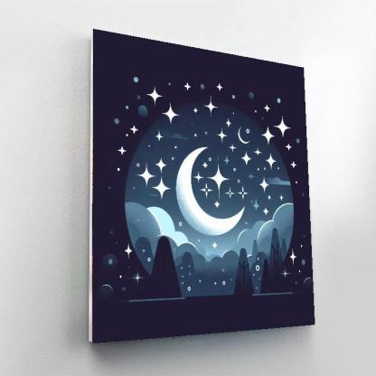 Midnight Moon Magic Numbered Painting Kits