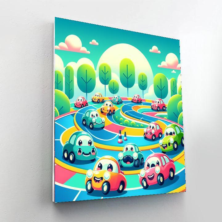 Cool Cars Painting By Numbers Kit