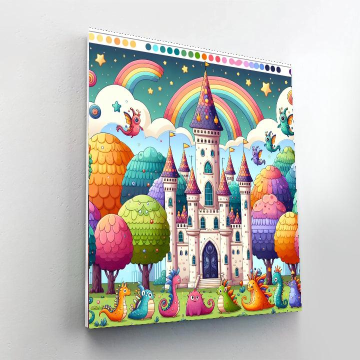 Mysterious Castle Painting Number Kit