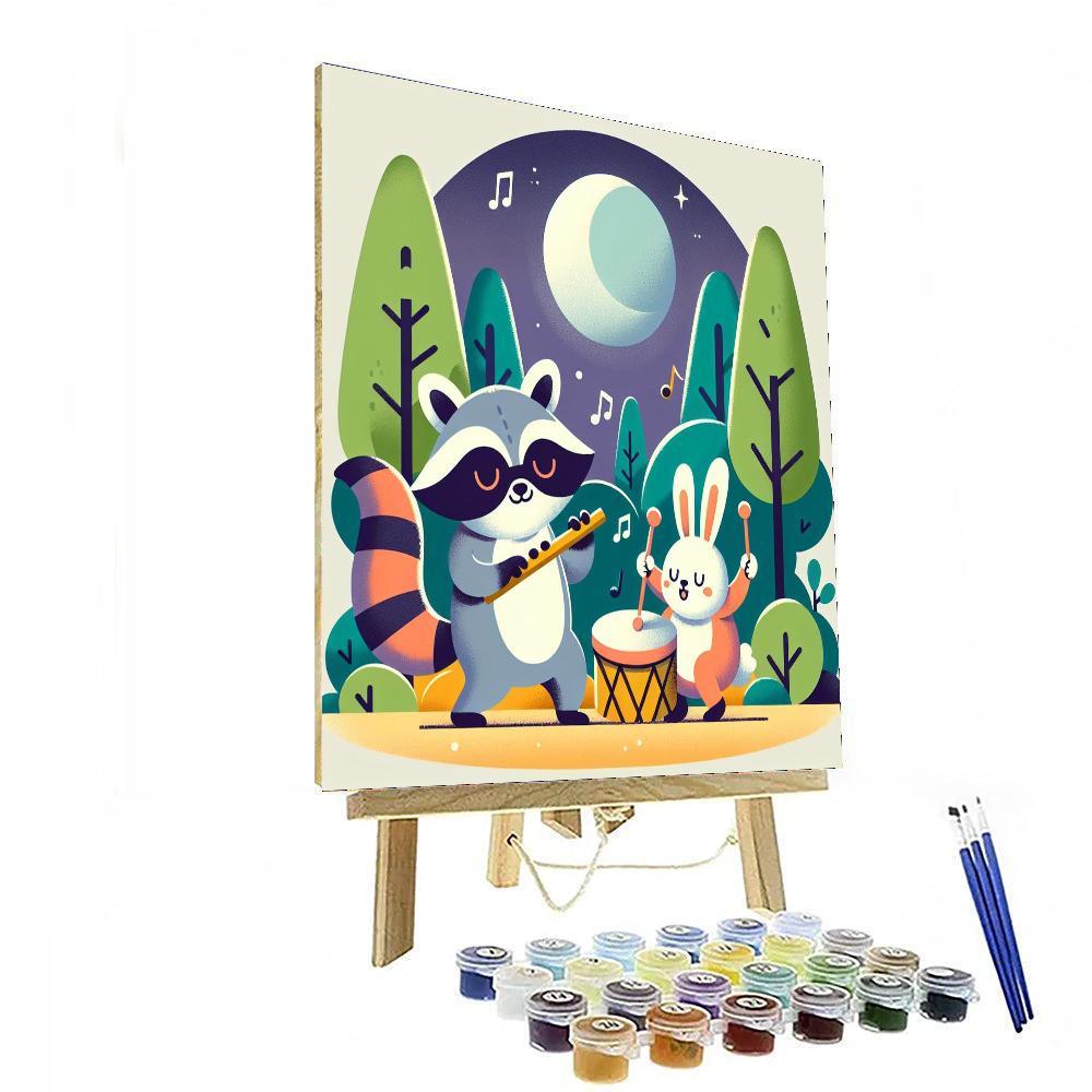 Forest Animal Orchestra DIY Paint By Numbers