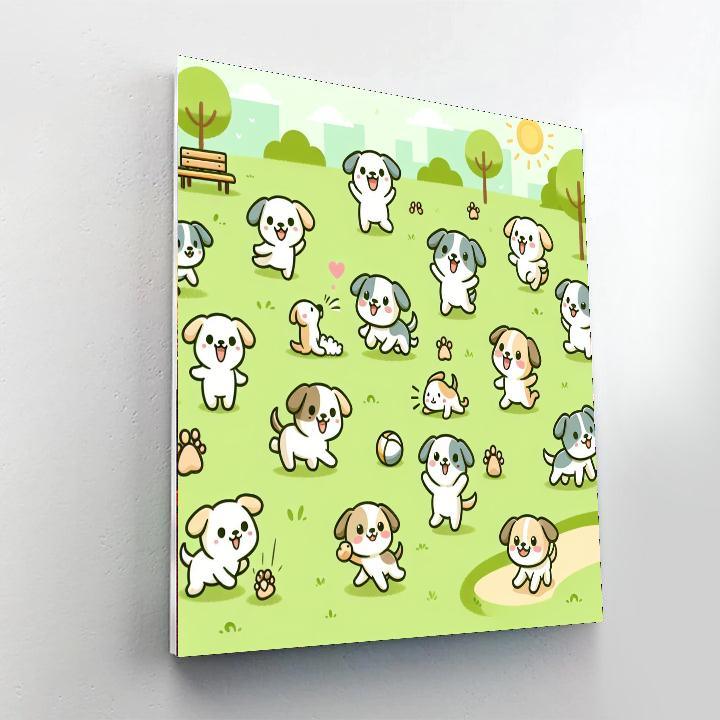 Puppy Park Playdate Paint By Numbers