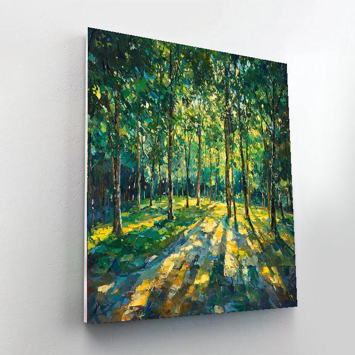 Paul Cézanne Inspired Mystic Grove Awakening  Painting By Numbers Kit