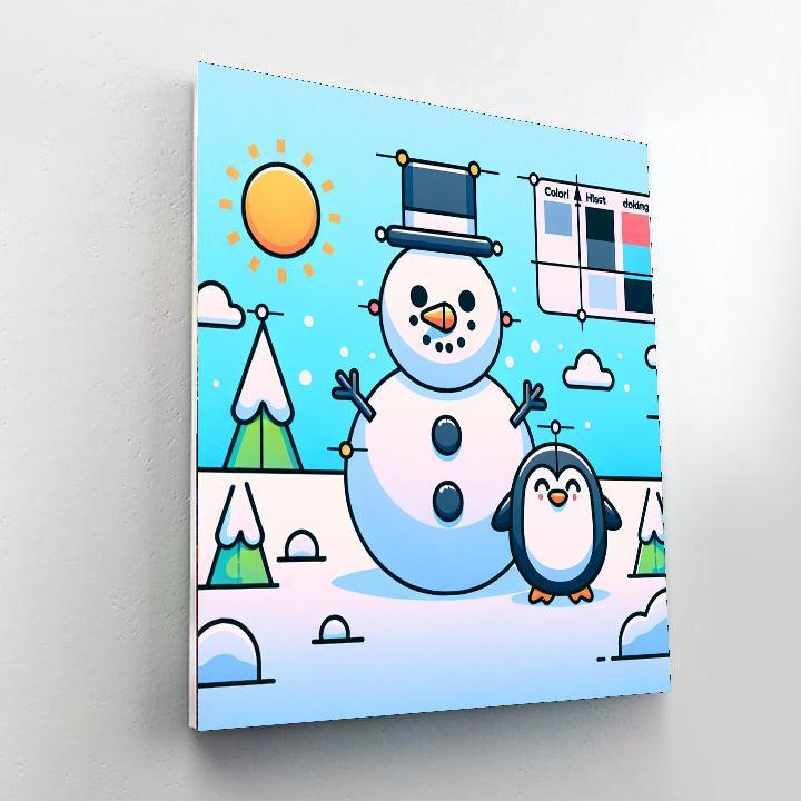 Frosty Winter Escape DIY Paint By Numbers