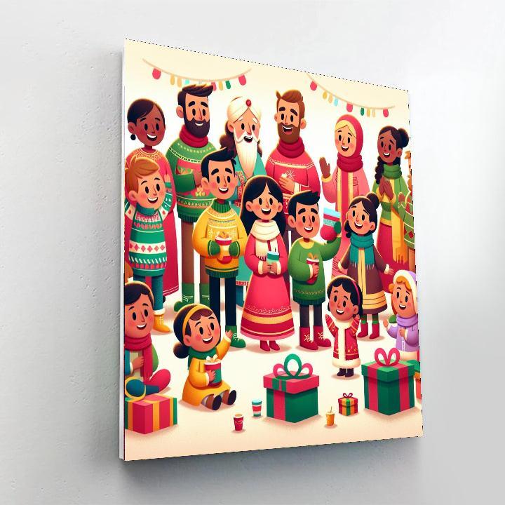Holiday Celebrations Paint By Numbers Art
