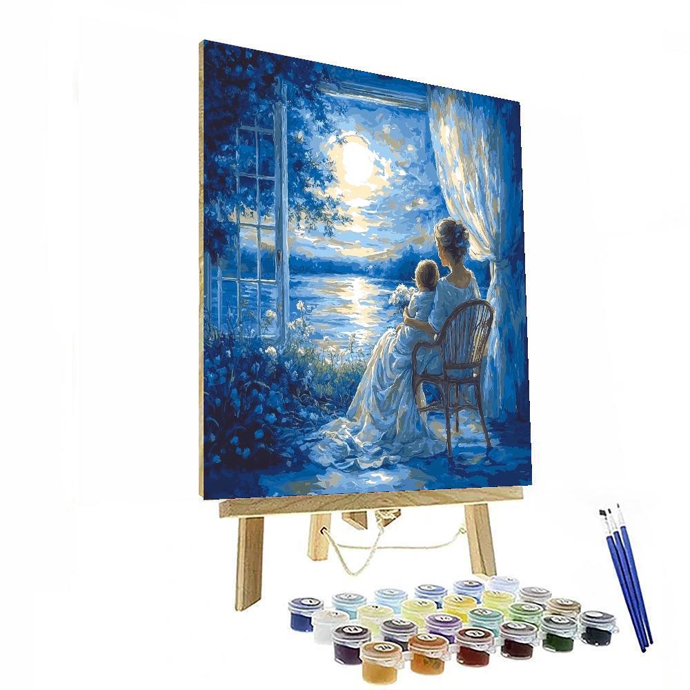 Moonlit Tenderness Painting By Numbers Kit