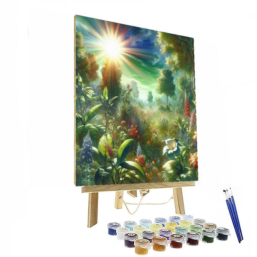 Lush Green Paradise DIY Paint By Numbers