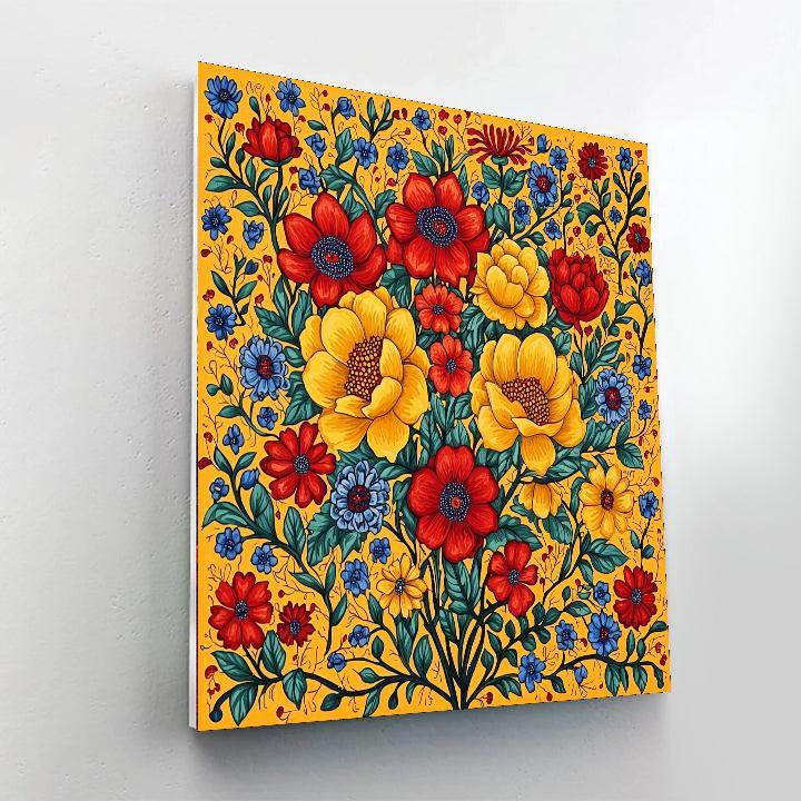 Frida Kahlo Inspired Emotions In Bloom  Paint By Color