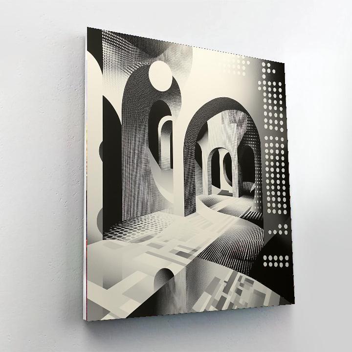 M.C. Escher Inspired Spatial Anomalies  Numbered Painting Kits