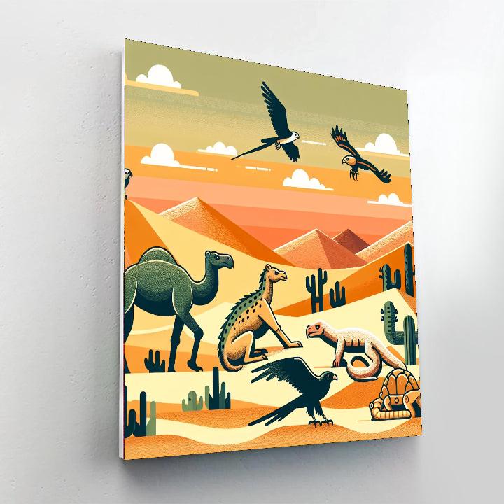 Desert Safari Trek Paint By Numbers