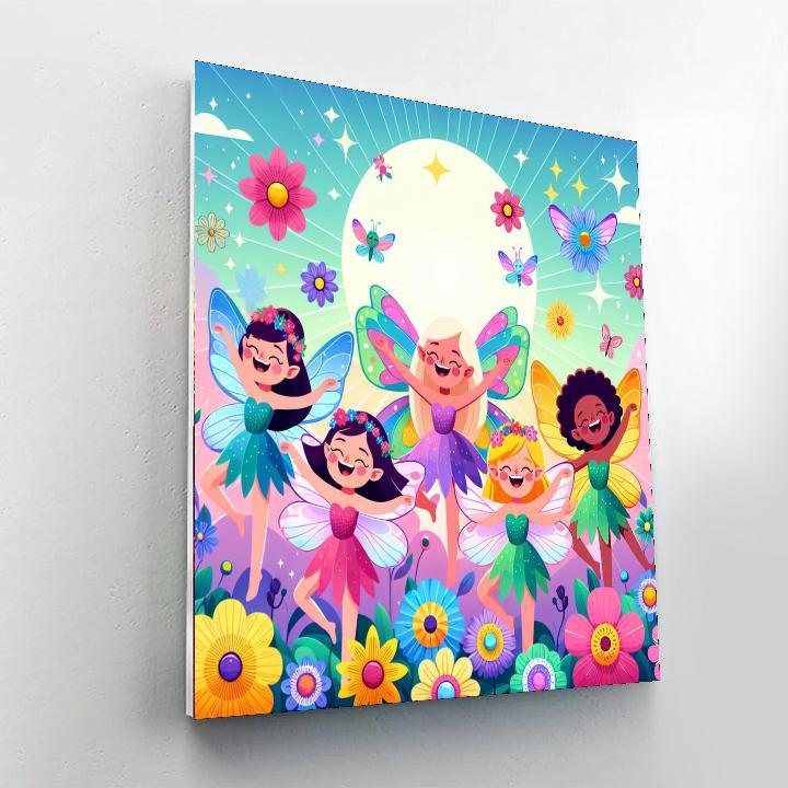 Dancing With Fairies Paint By Color
