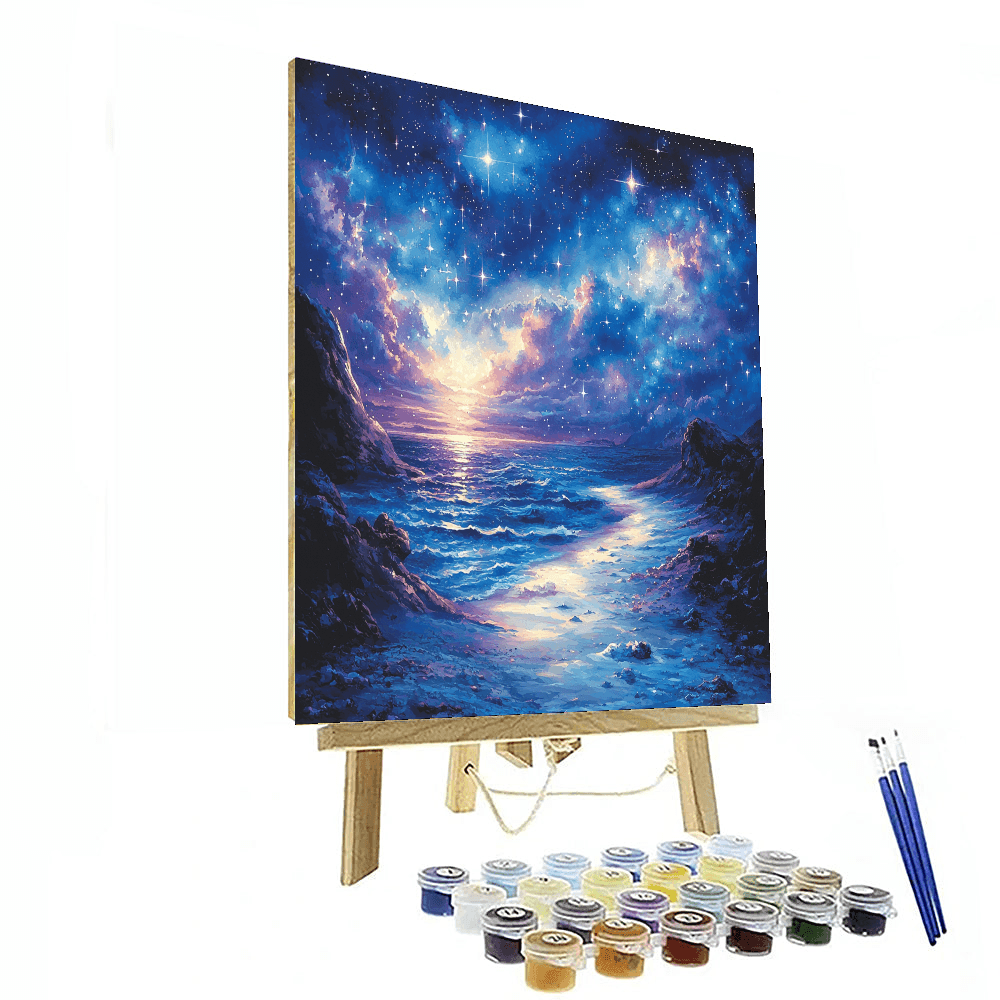 René Magritte Inspired Dreamy Cosmic Landscapes  Paint By Numbers Kits