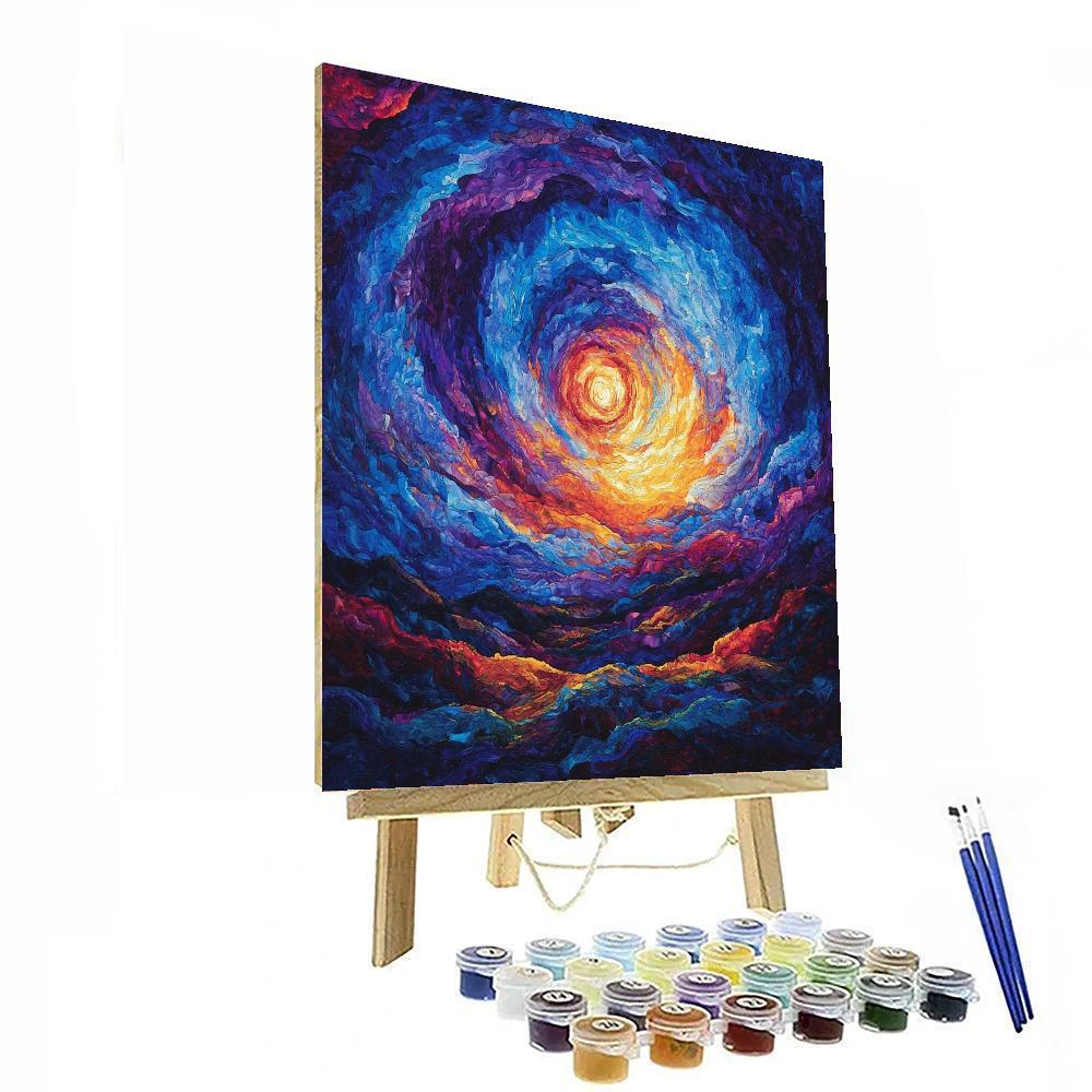 Caravaggio Inspired Cosmic Dance Of Light And Shadow  Painting By Numbers Kit