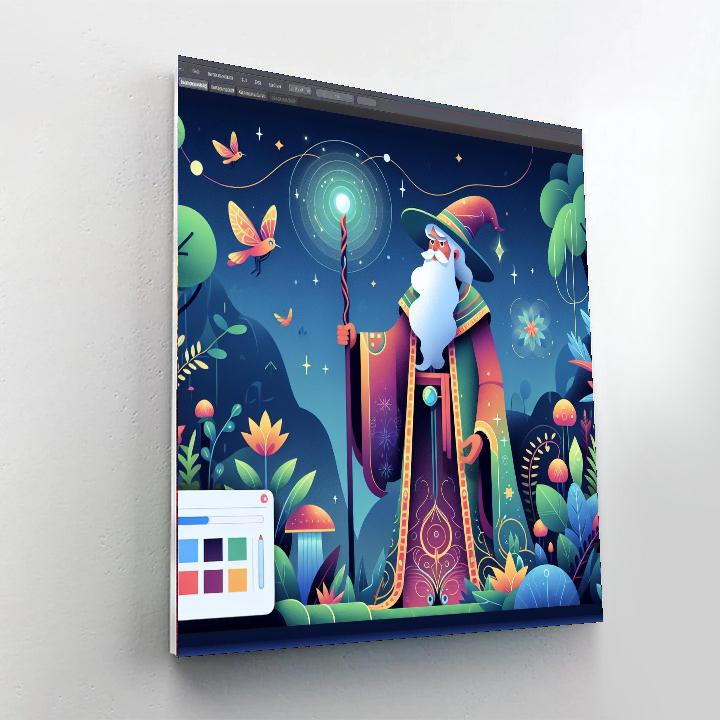 Wizard's Mystical Journey Painting By Numbers Kit