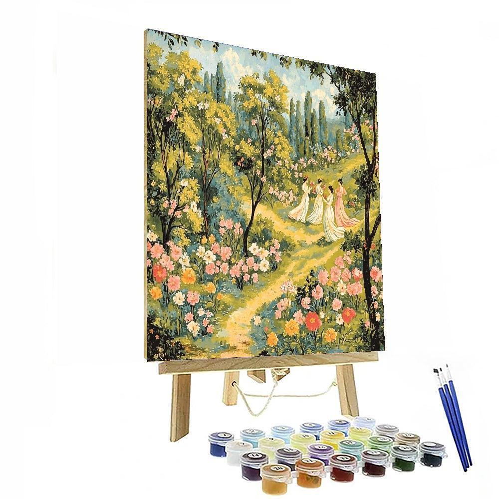 Sandro Botticelli Inspired Renaissance Gardens With Botticelli's Touch  Paint By Number