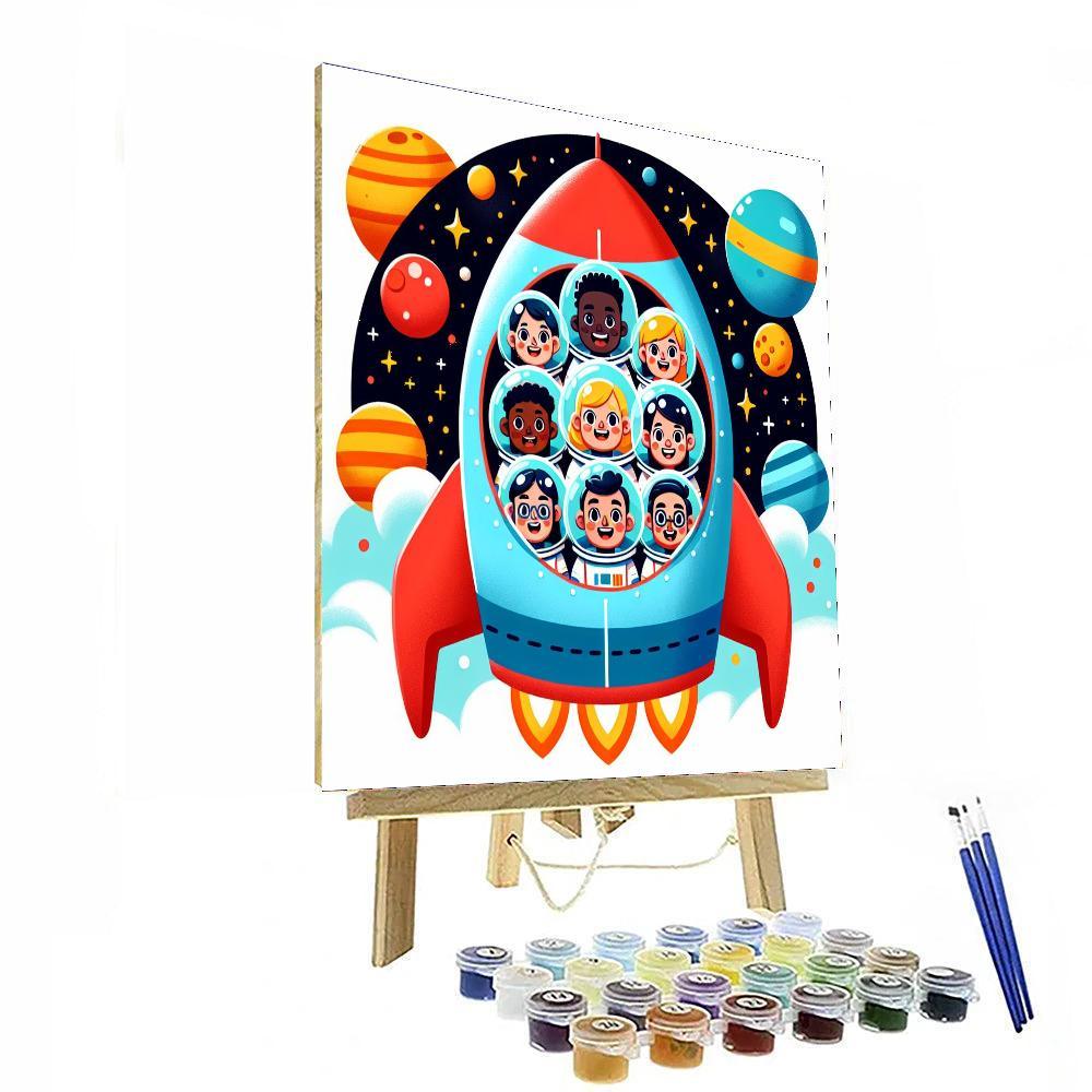 Rocket Ship Adventure Quest Paint By Number