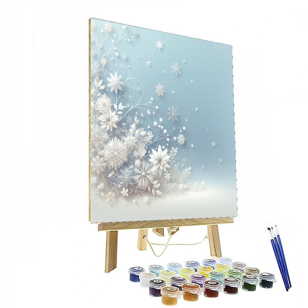 Delicate Snowflakes Numbered Painting Kits
