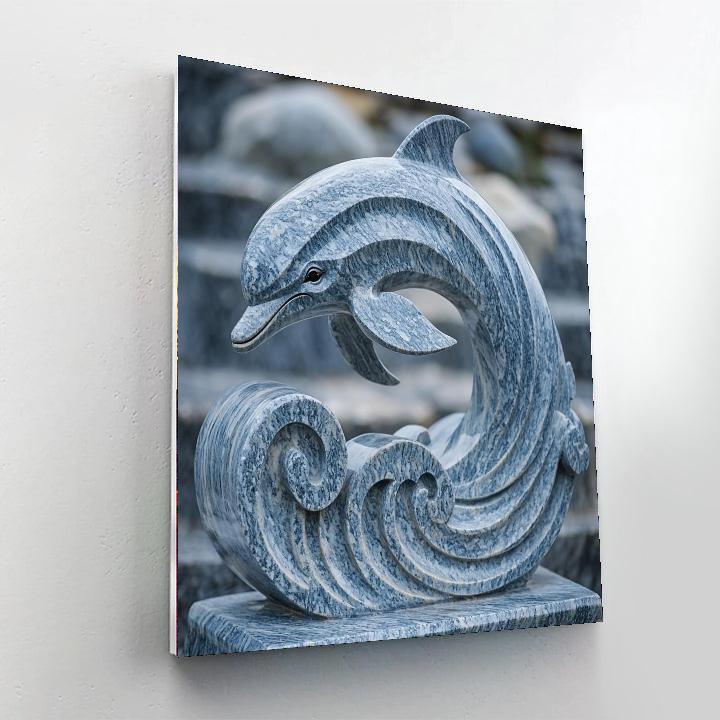 Michelangelo Inspired Stone Guardian Of The Sea  Paint By Numbers