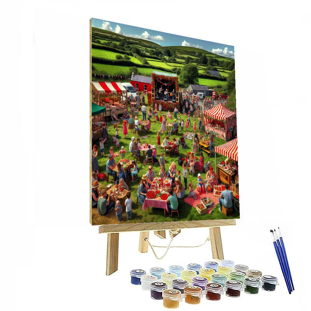 Enniscorthy Strawberry Festival - Ireland Painting Number Kit