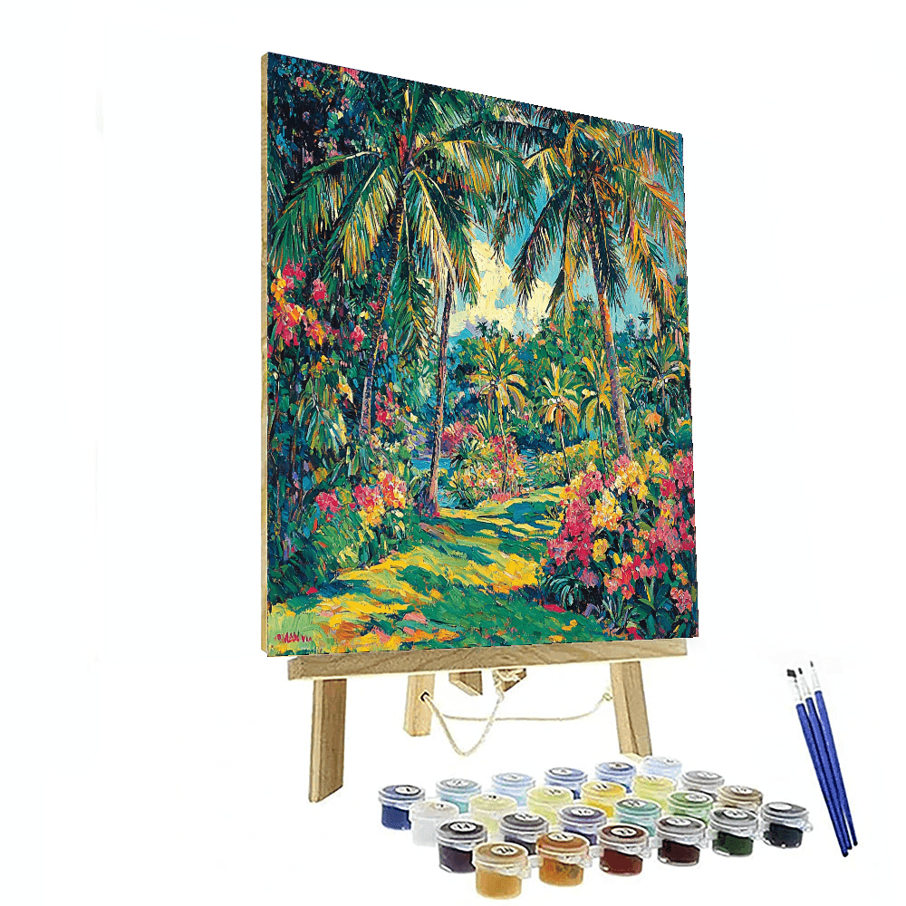 Paul Gauguin Inspired Tropical Serenity  Paint By Color