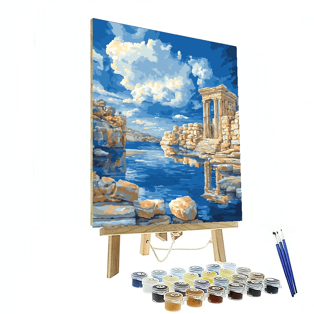 John William Waterhouse Inspired Historic Ruins Mystery  Paint By Color