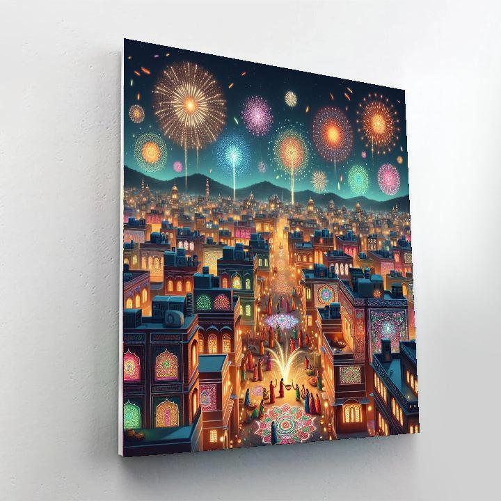 Diwali Festival Of Lights - Jaipur, India Paint By Number