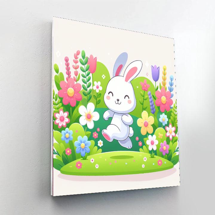 Bunny's Flower Garden Numbered Painting Kits