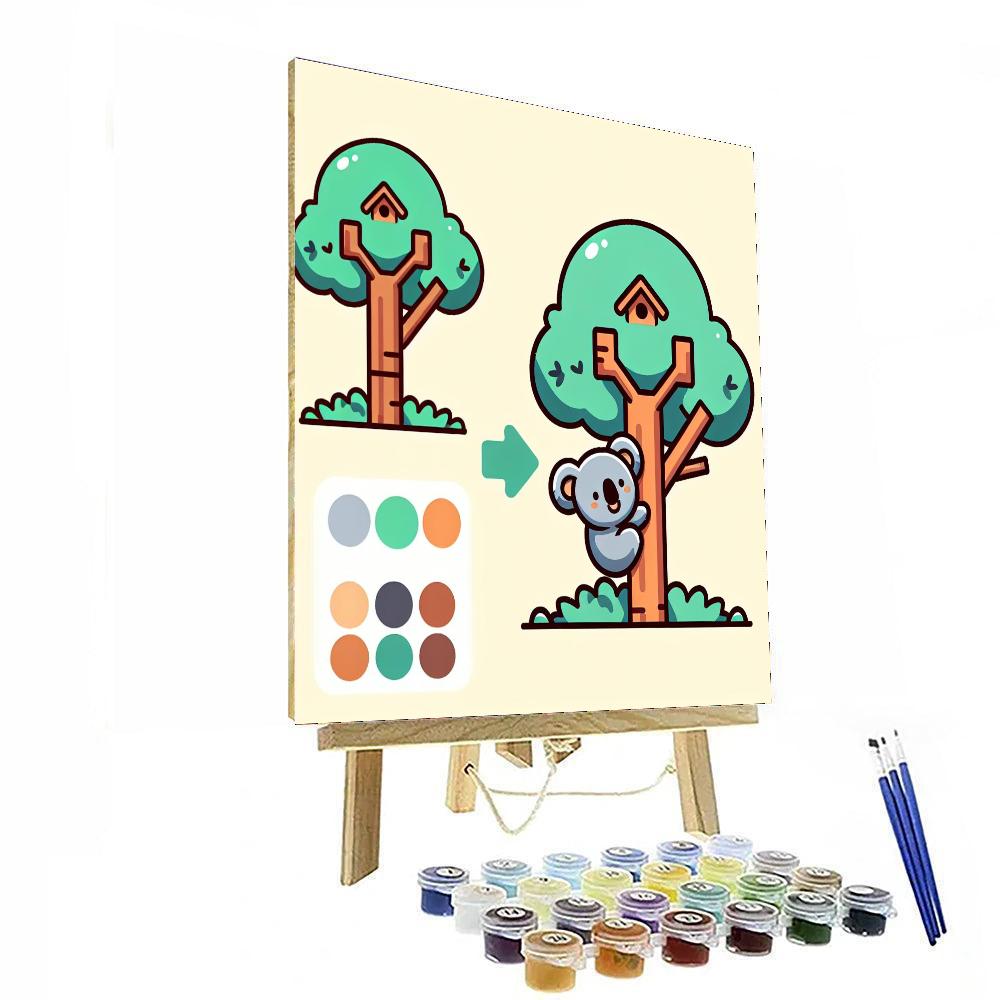 Koala's Treehouse Adventure Paint By Number