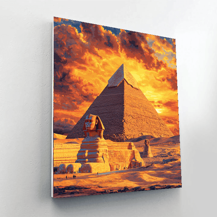 Pyramid Of Giza Paint By Color