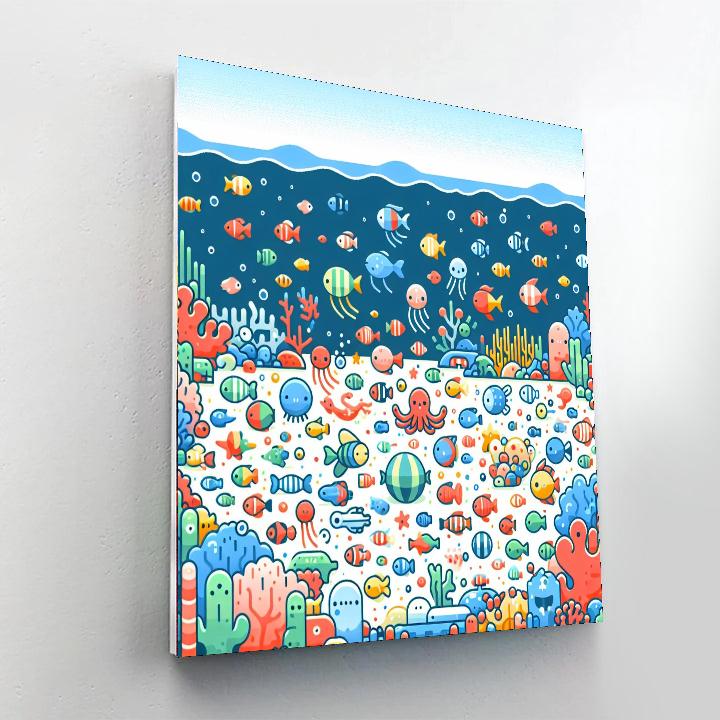 Underwater Festival Paint By Numbers Art