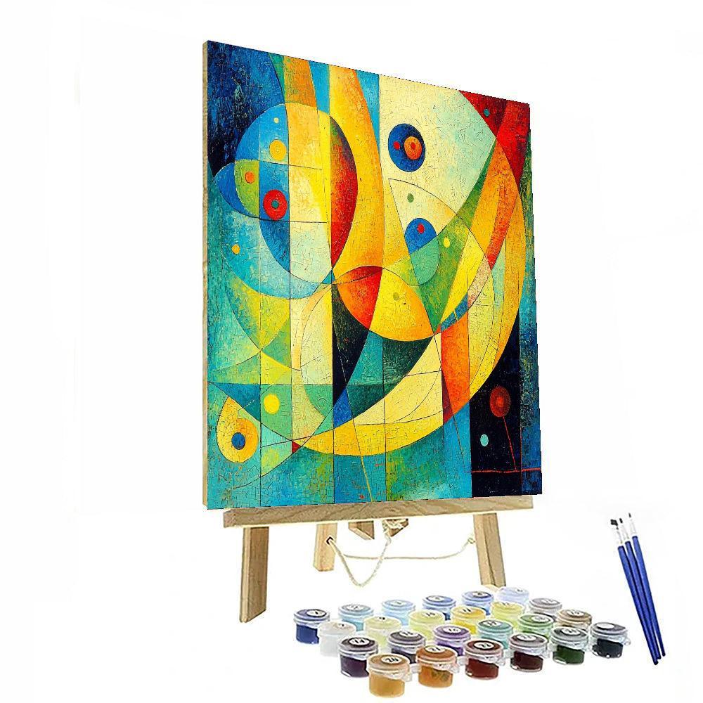Paul Klee Inspired Abstract Melody  Painting By Numbers Kit
