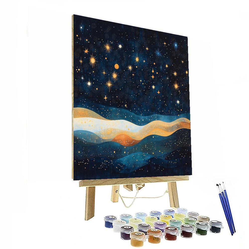 Georges Seurat Inspired Patterns Of The Night Sky  Numbered Painting Kits