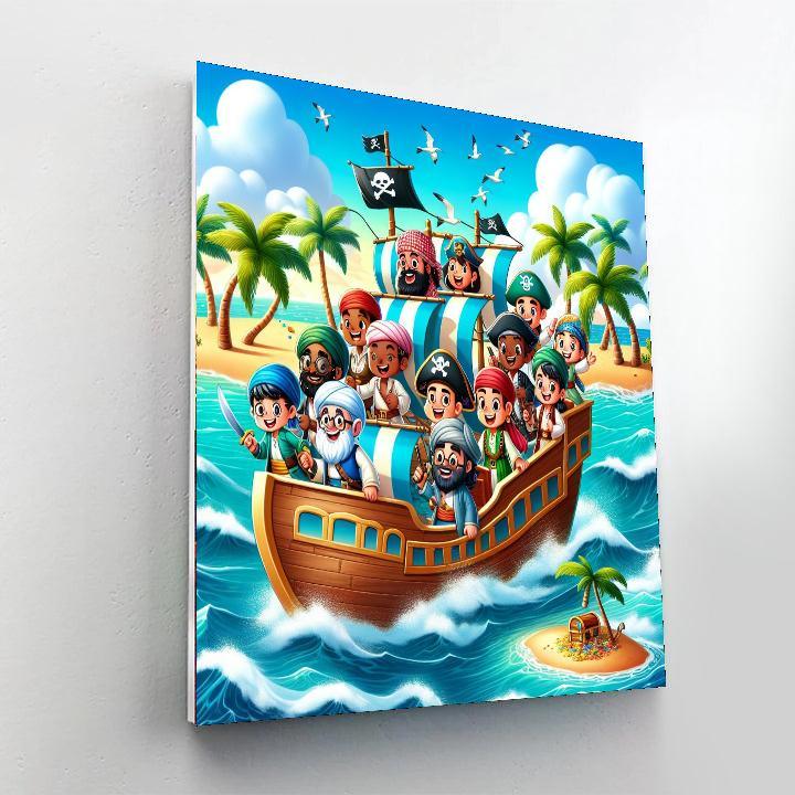 Pirate Adventure For Little Explorers Numbered Painting Kits