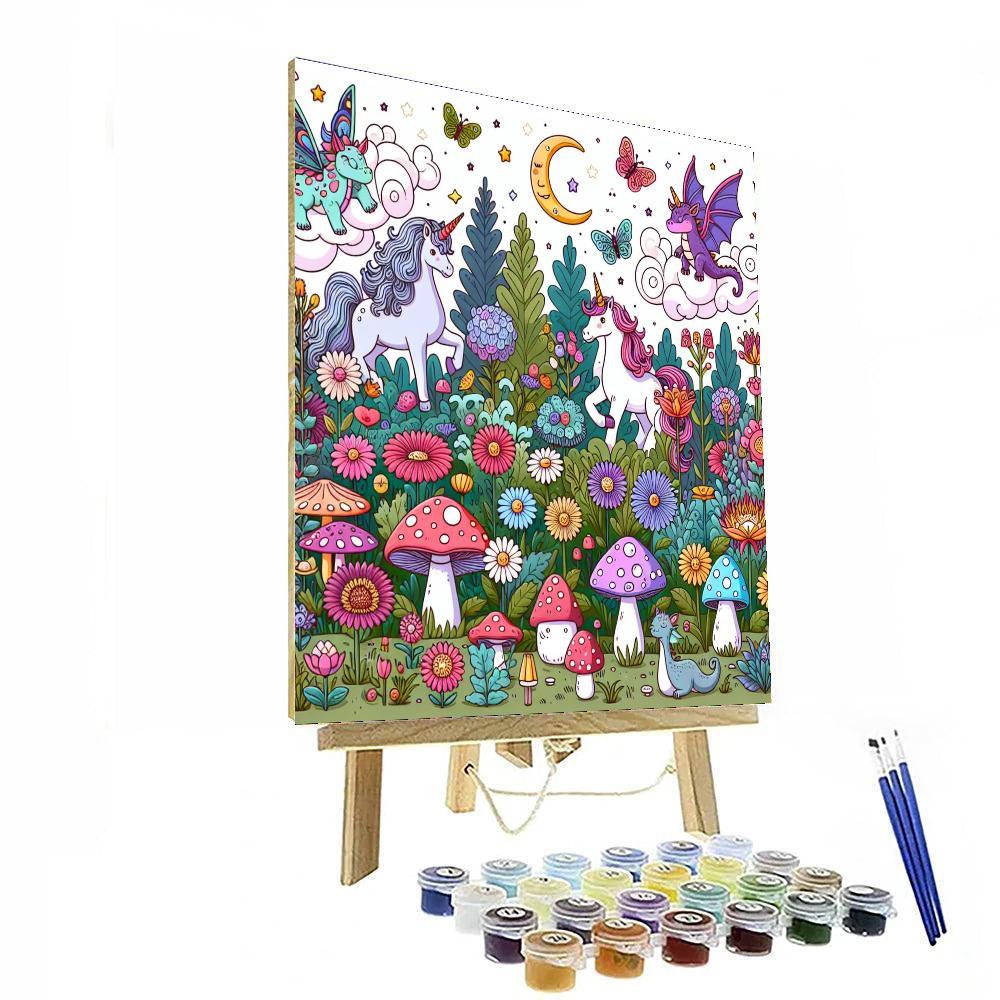 Fantasy Garden Gathering Paint By Numbers
