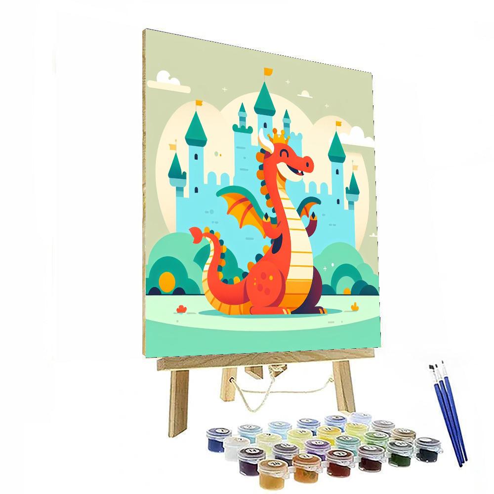 Castle Guard Dragon DIY Paint By Numbers