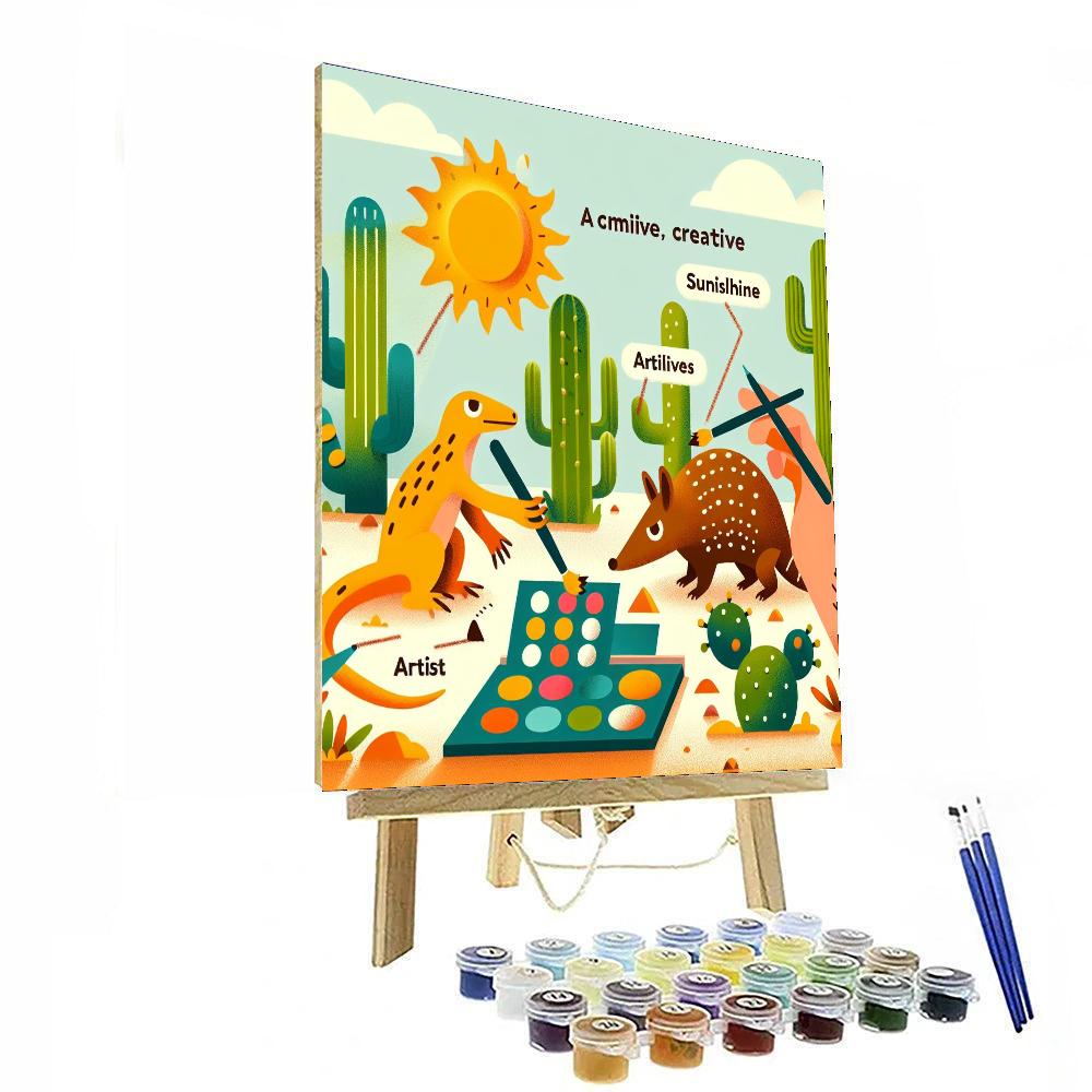 Creative Cactus Camp Numbered Painting Kits