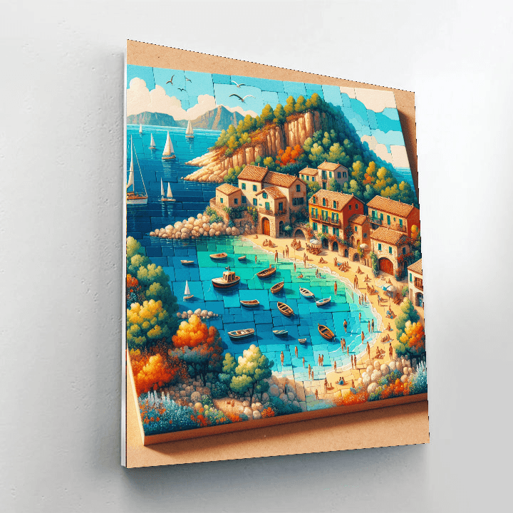Mediterranean Charm Painting By Numbers Kit