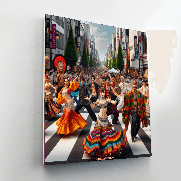 Yokohama Dance Parade - Japan Painting By Numbers Kit