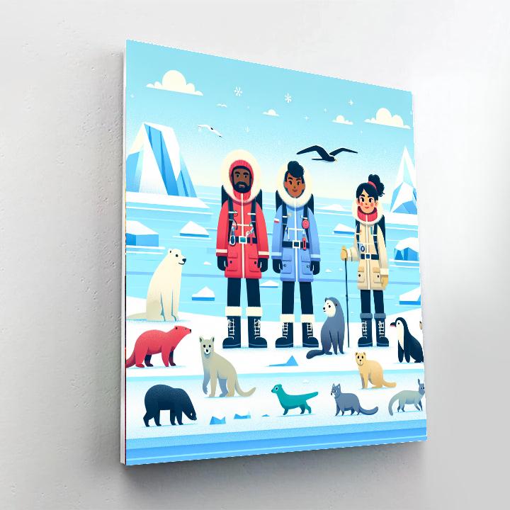 Frosty Arctic Adventures Paint By Color