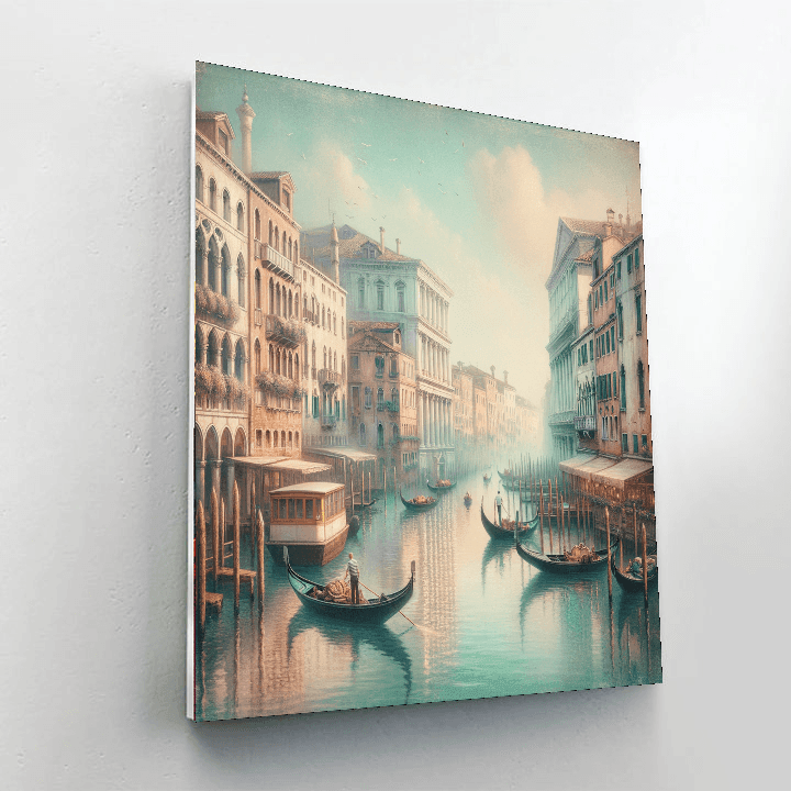 Captivating Venice Canals Number Painting