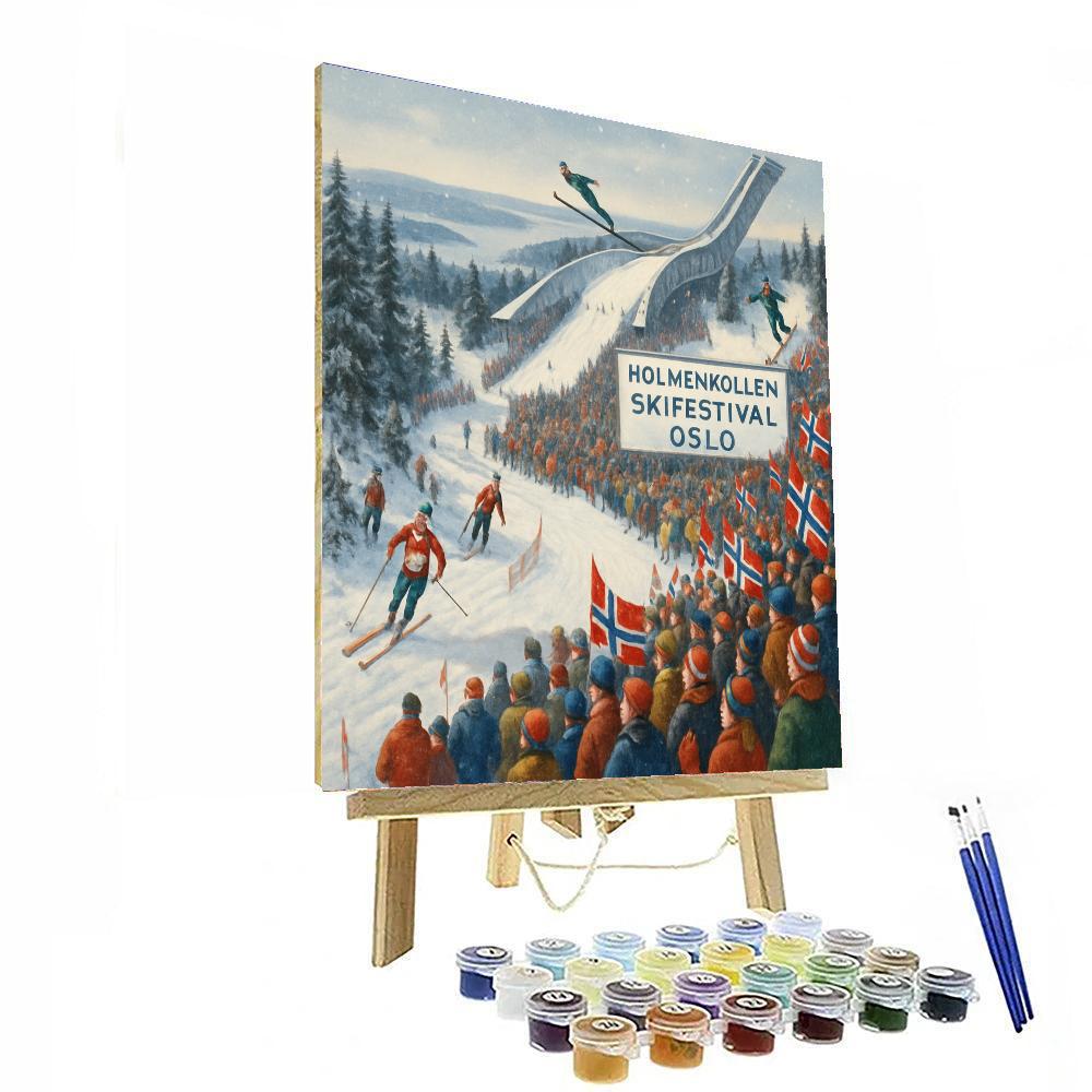 Holmenkollen Ski Festival - Oslo, Norway DIY Paint By Numbers
